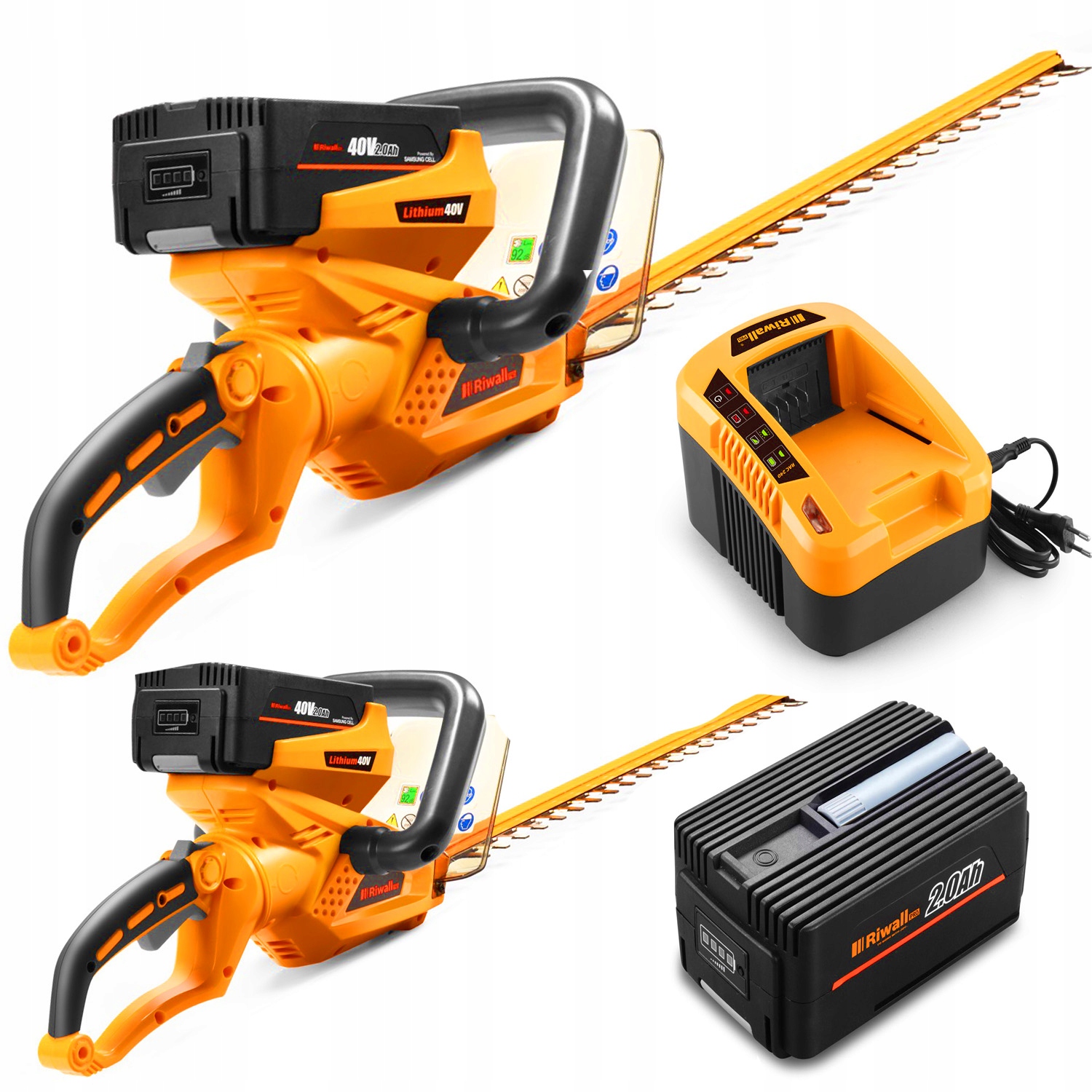 Bezdrôtové elektrické nožnice Riwall 56 cm